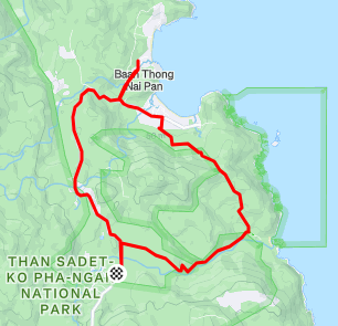 Tong Nai Pan Loop route map